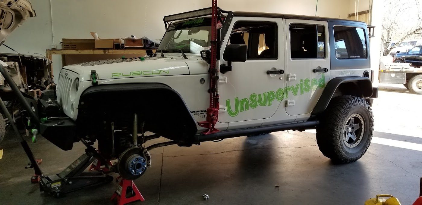 Jeep build in the shop