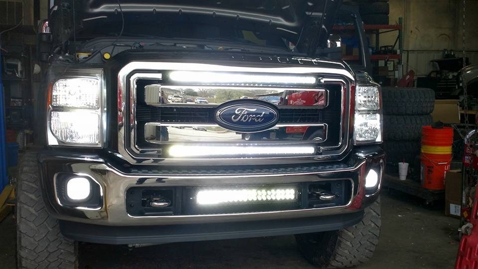 LED light bar install